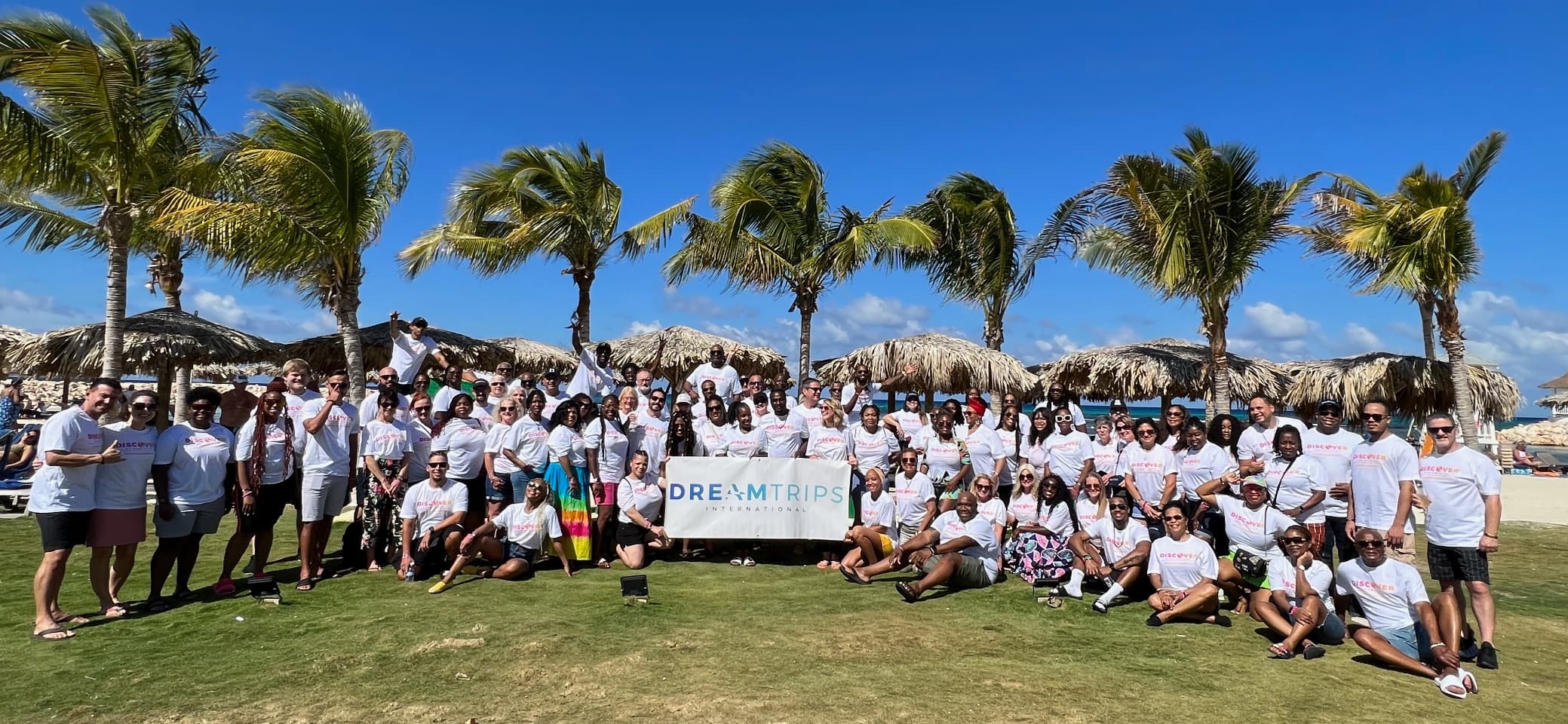 DreamTrips members on the beach
